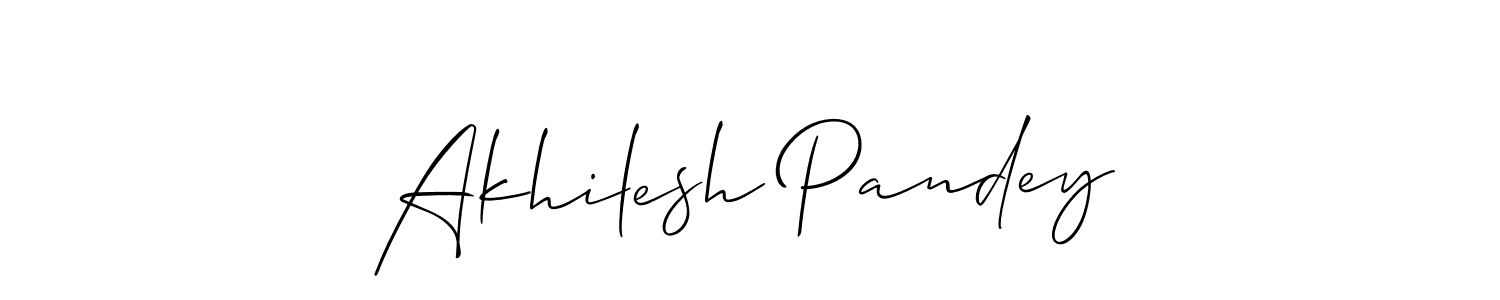 It looks lik you need a new signature style for name Akhilesh Pandey. Design unique handwritten (Allison_Script) signature with our free signature maker in just a few clicks. Akhilesh Pandey signature style 2 images and pictures png