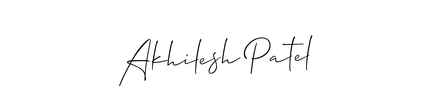 How to make Akhilesh Patel signature? Allison_Script is a professional autograph style. Create handwritten signature for Akhilesh Patel name. Akhilesh Patel signature style 2 images and pictures png