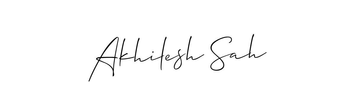 Akhilesh Sah stylish signature style. Best Handwritten Sign (Allison_Script) for my name. Handwritten Signature Collection Ideas for my name Akhilesh Sah. Akhilesh Sah signature style 2 images and pictures png