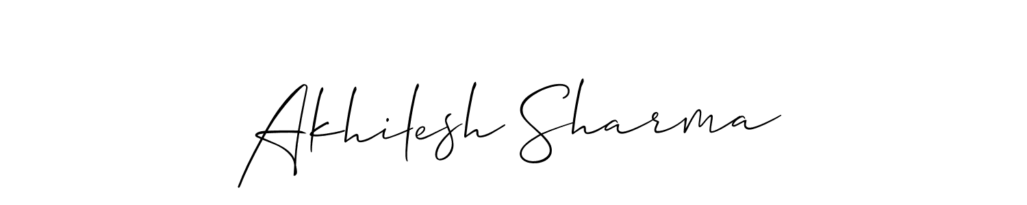 This is the best signature style for the Akhilesh Sharma name. Also you like these signature font (Allison_Script). Mix name signature. Akhilesh Sharma signature style 2 images and pictures png