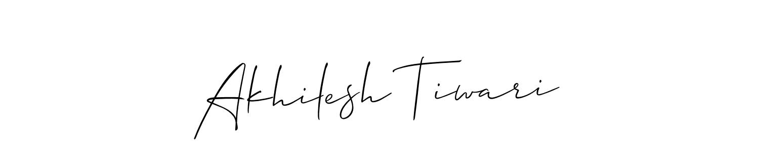 You should practise on your own different ways (Allison_Script) to write your name (Akhilesh Tiwari) in signature. don't let someone else do it for you. Akhilesh Tiwari signature style 2 images and pictures png