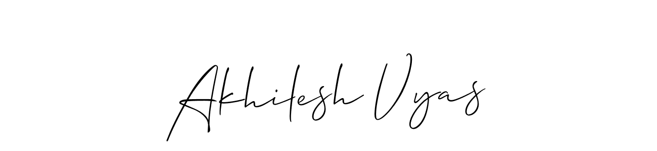 Akhilesh Vyas stylish signature style. Best Handwritten Sign (Allison_Script) for my name. Handwritten Signature Collection Ideas for my name Akhilesh Vyas. Akhilesh Vyas signature style 2 images and pictures png
