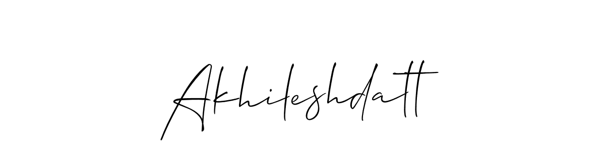 Allison_Script is a professional signature style that is perfect for those who want to add a touch of class to their signature. It is also a great choice for those who want to make their signature more unique. Get Akhileshdatt name to fancy signature for free. Akhileshdatt signature style 2 images and pictures png