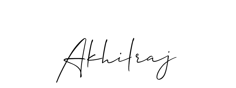 Allison_Script is a professional signature style that is perfect for those who want to add a touch of class to their signature. It is also a great choice for those who want to make their signature more unique. Get Akhilraj name to fancy signature for free. Akhilraj signature style 2 images and pictures png