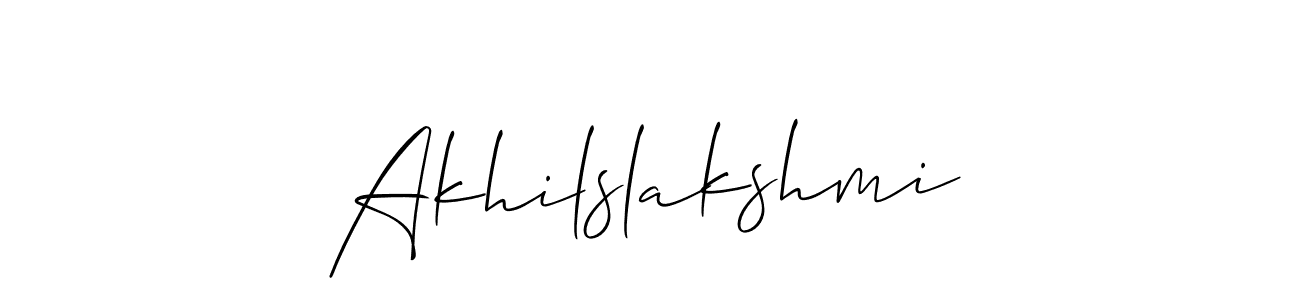 Once you've used our free online signature maker to create your best signature Allison_Script style, it's time to enjoy all of the benefits that Akhilslakshmi name signing documents. Akhilslakshmi signature style 2 images and pictures png