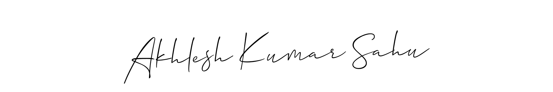 It looks lik you need a new signature style for name Akhlesh Kumar Sahu. Design unique handwritten (Allison_Script) signature with our free signature maker in just a few clicks. Akhlesh Kumar Sahu signature style 2 images and pictures png