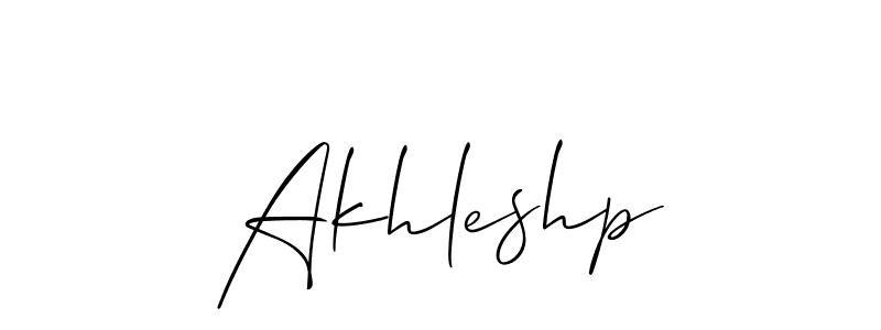 How to make Akhleshp signature? Allison_Script is a professional autograph style. Create handwritten signature for Akhleshp name. Akhleshp signature style 2 images and pictures png