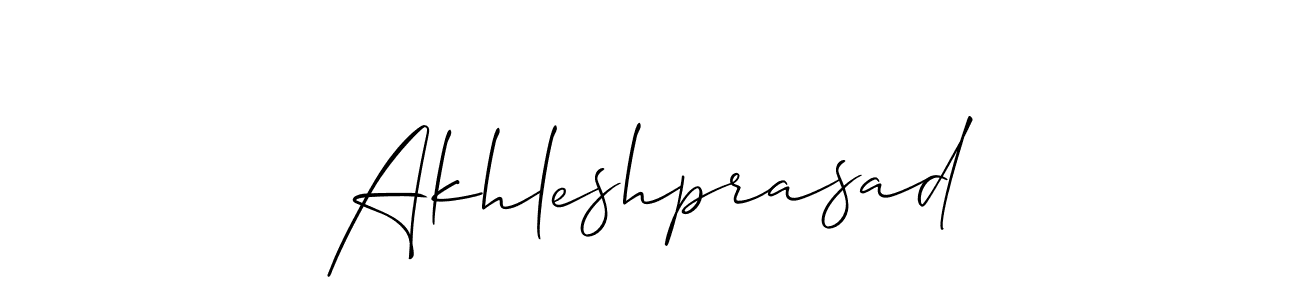 Make a beautiful signature design for name Akhleshprasad. With this signature (Allison_Script) style, you can create a handwritten signature for free. Akhleshprasad signature style 2 images and pictures png
