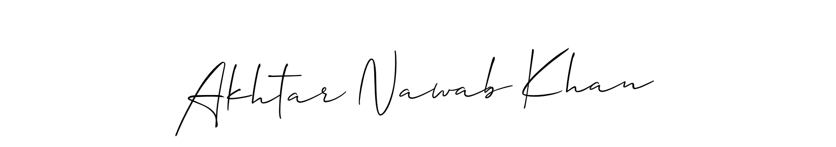 Similarly Allison_Script is the best handwritten signature design. Signature creator online .You can use it as an online autograph creator for name Akhtar Nawab Khan. Akhtar Nawab Khan signature style 2 images and pictures png