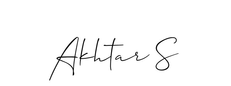 Also You can easily find your signature by using the search form. We will create Akhtar S name handwritten signature images for you free of cost using Allison_Script sign style. Akhtar S signature style 2 images and pictures png