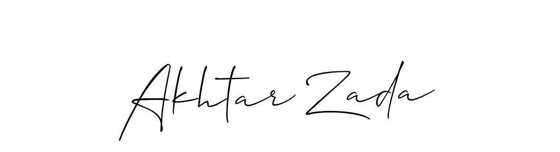 Also You can easily find your signature by using the search form. We will create Akhtar Zada name handwritten signature images for you free of cost using Allison_Script sign style. Akhtar Zada signature style 2 images and pictures png