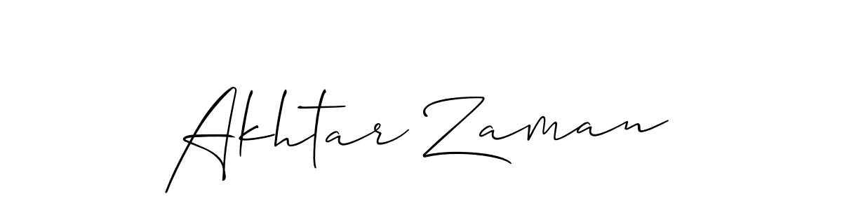 if you are searching for the best signature style for your name Akhtar Zaman. so please give up your signature search. here we have designed multiple signature styles  using Allison_Script. Akhtar Zaman signature style 2 images and pictures png