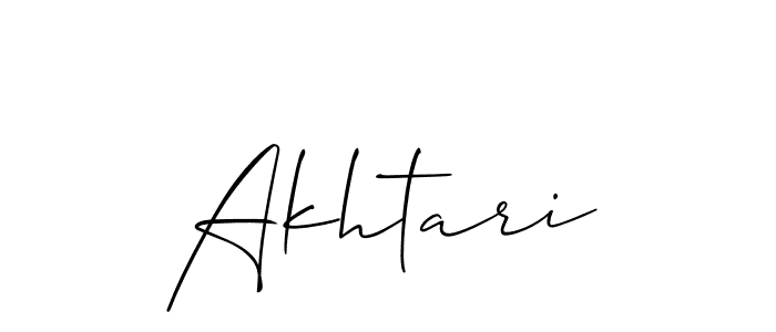 Akhtari stylish signature style. Best Handwritten Sign (Allison_Script) for my name. Handwritten Signature Collection Ideas for my name Akhtari. Akhtari signature style 2 images and pictures png