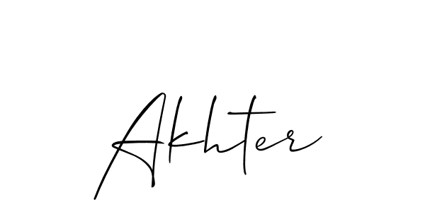 Best and Professional Signature Style for Akhter. Allison_Script Best Signature Style Collection. Akhter signature style 2 images and pictures png