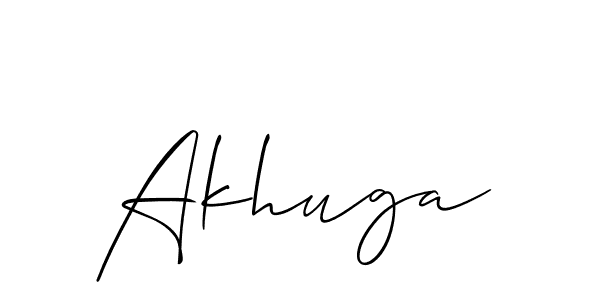 if you are searching for the best signature style for your name Akhuga. so please give up your signature search. here we have designed multiple signature styles  using Allison_Script. Akhuga signature style 2 images and pictures png