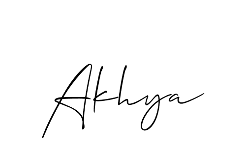 Also You can easily find your signature by using the search form. We will create Akhya name handwritten signature images for you free of cost using Allison_Script sign style. Akhya signature style 2 images and pictures png
