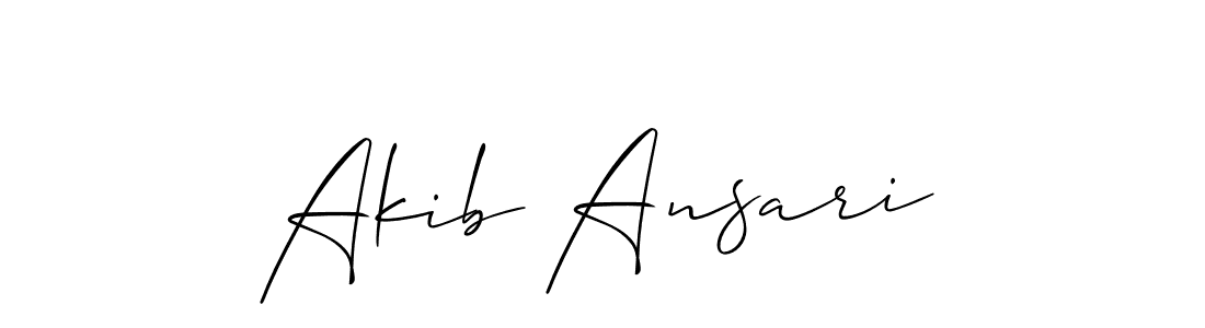 if you are searching for the best signature style for your name Akib Ansari. so please give up your signature search. here we have designed multiple signature styles  using Allison_Script. Akib Ansari signature style 2 images and pictures png
