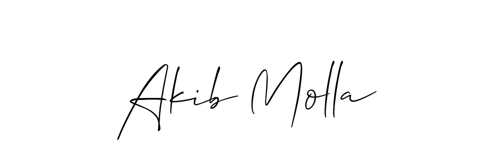 This is the best signature style for the Akib Molla name. Also you like these signature font (Allison_Script). Mix name signature. Akib Molla signature style 2 images and pictures png