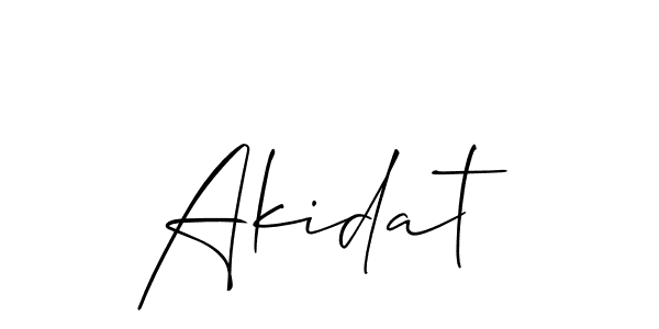 Make a beautiful signature design for name Akidat. Use this online signature maker to create a handwritten signature for free. Akidat signature style 2 images and pictures png