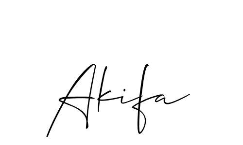 Similarly Allison_Script is the best handwritten signature design. Signature creator online .You can use it as an online autograph creator for name Akifa. Akifa signature style 2 images and pictures png