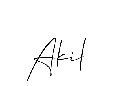 Once you've used our free online signature maker to create your best signature Allison_Script style, it's time to enjoy all of the benefits that Akil name signing documents. Akil signature style 2 images and pictures png