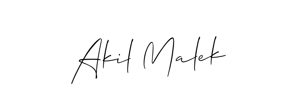 Make a beautiful signature design for name Akil Malek. Use this online signature maker to create a handwritten signature for free. Akil Malek signature style 2 images and pictures png