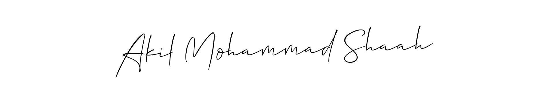 How to make Akil Mohammad Shaah signature? Allison_Script is a professional autograph style. Create handwritten signature for Akil Mohammad Shaah name. Akil Mohammad Shaah signature style 2 images and pictures png