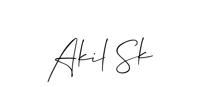 Here are the top 10 professional signature styles for the name Akil Sk. These are the best autograph styles you can use for your name. Akil Sk signature style 2 images and pictures png