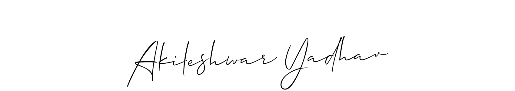 Make a beautiful signature design for name Akileshwar Yadhav. Use this online signature maker to create a handwritten signature for free. Akileshwar Yadhav signature style 2 images and pictures png