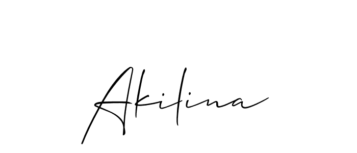 Make a short Akilina signature style. Manage your documents anywhere anytime using Allison_Script. Create and add eSignatures, submit forms, share and send files easily. Akilina signature style 2 images and pictures png