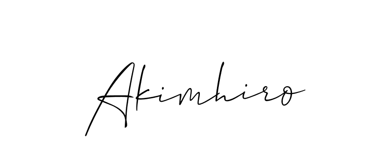 if you are searching for the best signature style for your name Akimhiro. so please give up your signature search. here we have designed multiple signature styles  using Allison_Script. Akimhiro signature style 2 images and pictures png