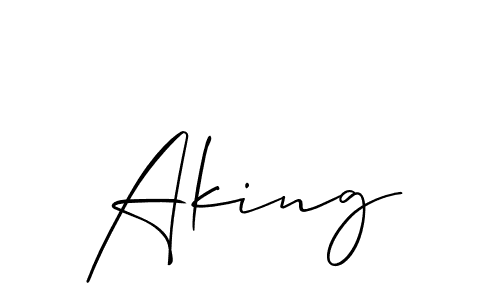 Make a beautiful signature design for name Aking. Use this online signature maker to create a handwritten signature for free. Aking signature style 2 images and pictures png