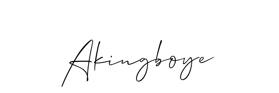 Akingboye stylish signature style. Best Handwritten Sign (Allison_Script) for my name. Handwritten Signature Collection Ideas for my name Akingboye. Akingboye signature style 2 images and pictures png