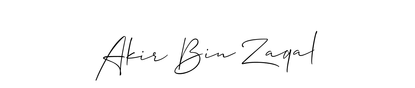 Best and Professional Signature Style for Akir Bin Zaqal. Allison_Script Best Signature Style Collection. Akir Bin Zaqal signature style 2 images and pictures png