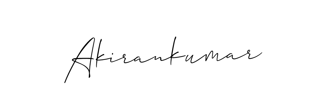 Create a beautiful signature design for name Akirankumar. With this signature (Allison_Script) fonts, you can make a handwritten signature for free. Akirankumar signature style 2 images and pictures png