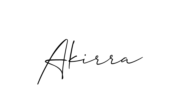 Make a beautiful signature design for name Akirra. With this signature (Allison_Script) style, you can create a handwritten signature for free. Akirra signature style 2 images and pictures png