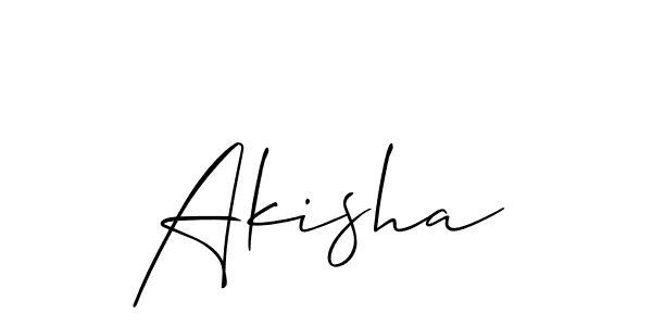 Also You can easily find your signature by using the search form. We will create Akisha name handwritten signature images for you free of cost using Allison_Script sign style. Akisha signature style 2 images and pictures png