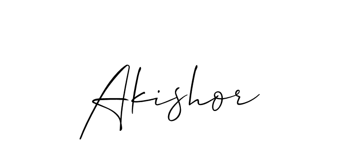 You should practise on your own different ways (Allison_Script) to write your name (Akishor) in signature. don't let someone else do it for you. Akishor signature style 2 images and pictures png