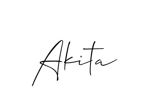 Make a beautiful signature design for name Akita. Use this online signature maker to create a handwritten signature for free. Akita signature style 2 images and pictures png