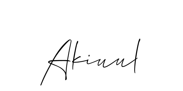 You can use this online signature creator to create a handwritten signature for the name Akiuul. This is the best online autograph maker. Akiuul signature style 2 images and pictures png