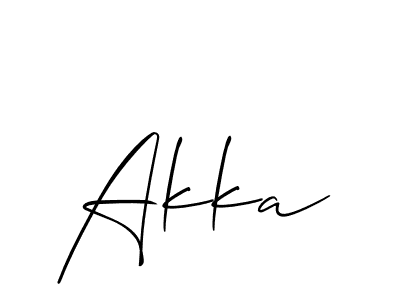 Best and Professional Signature Style for Akka. Allison_Script Best Signature Style Collection. Akka signature style 2 images and pictures png