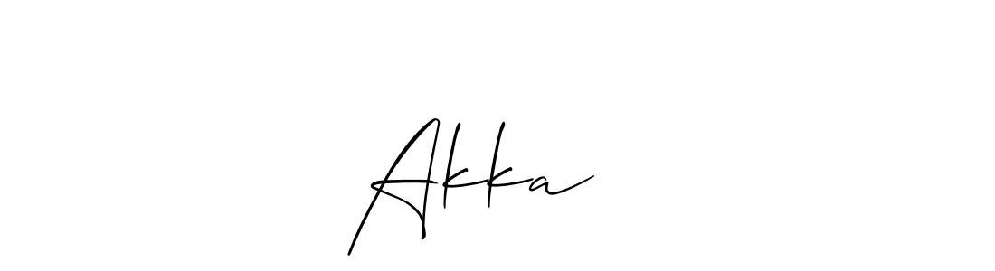 You should practise on your own different ways (Allison_Script) to write your name (Akka ❤️) in signature. don't let someone else do it for you. Akka ❤️ signature style 2 images and pictures png