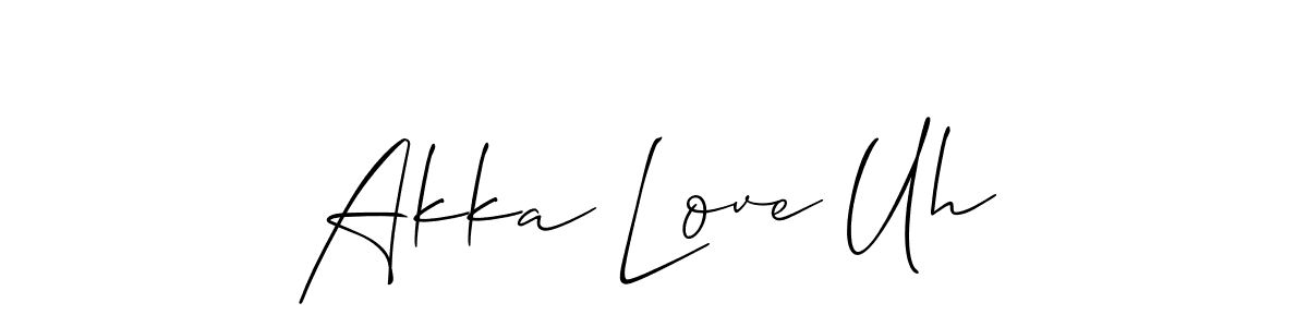 This is the best signature style for the Akka Love Uh name. Also you like these signature font (Allison_Script). Mix name signature. Akka Love Uh signature style 2 images and pictures png