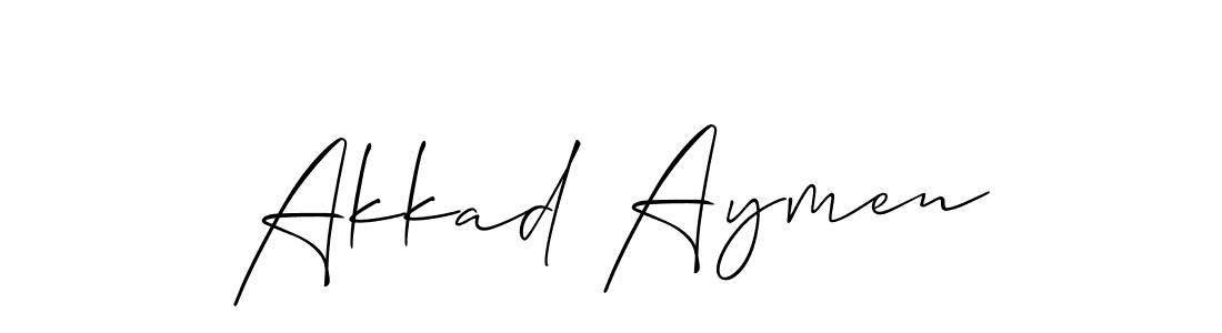 Create a beautiful signature design for name Akkad Aymen. With this signature (Allison_Script) fonts, you can make a handwritten signature for free. Akkad Aymen signature style 2 images and pictures png