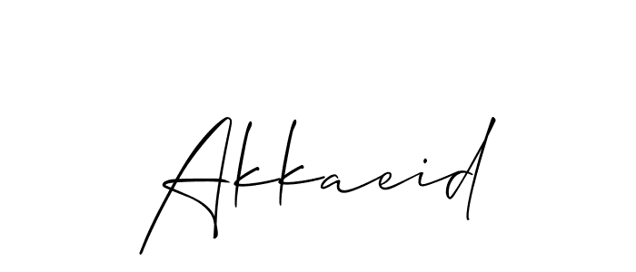 Akkaeid stylish signature style. Best Handwritten Sign (Allison_Script) for my name. Handwritten Signature Collection Ideas for my name Akkaeid. Akkaeid signature style 2 images and pictures png