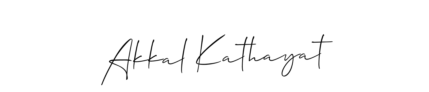 Allison_Script is a professional signature style that is perfect for those who want to add a touch of class to their signature. It is also a great choice for those who want to make their signature more unique. Get Akkal Kathayat name to fancy signature for free. Akkal Kathayat signature style 2 images and pictures png
