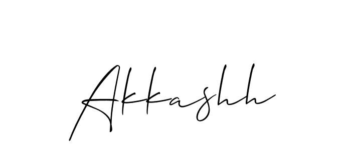 You should practise on your own different ways (Allison_Script) to write your name (Akkashh) in signature. don't let someone else do it for you. Akkashh signature style 2 images and pictures png