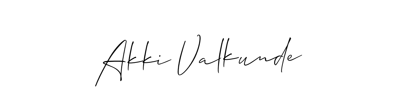 Make a beautiful signature design for name Akki Valkunde. Use this online signature maker to create a handwritten signature for free. Akki Valkunde signature style 2 images and pictures png