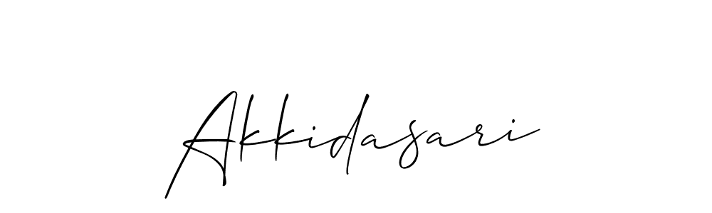Akkidasari stylish signature style. Best Handwritten Sign (Allison_Script) for my name. Handwritten Signature Collection Ideas for my name Akkidasari. Akkidasari signature style 2 images and pictures png