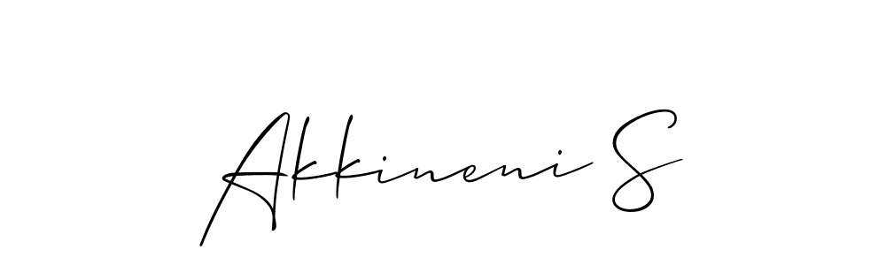 Best and Professional Signature Style for Akkineni S. Allison_Script Best Signature Style Collection. Akkineni S signature style 2 images and pictures png